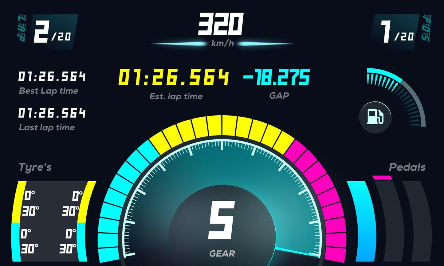 MOZA RM High-Definition Digital Dashboard